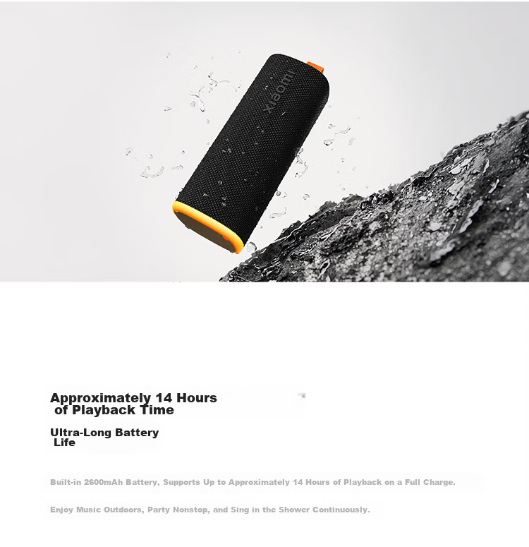 MI Xiaomi Bluetooth Speaker C Outdoor Portable Long Battery Life Dustproof Waterproof Multi-Device Connectivity 3D Colorful Light Smart Bluetooth Speaker 11