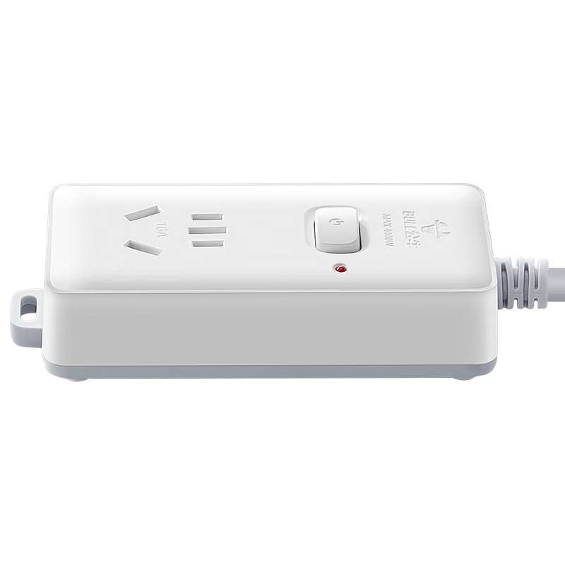 BULL High-Power 16A Socket Power Strip/Extension Cord/Power Board for Air Conditioner/Hot Water Heater/Electric Heater, 1 Master Switch, 5 Meters Long GN-104D