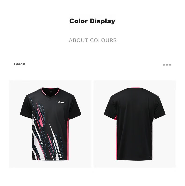 LI-NING Badminton Shirt Unisex Provincial Team Series Short Sleeve Competition Jersey T-Shirt Sportswear Standard White M 13