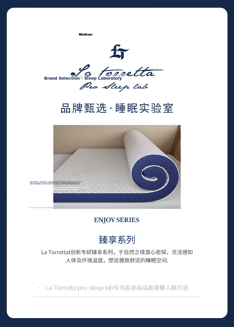 La Torretta Antibacterial Latex Mattress, Memory Foam, Thai Double Size 6D Foam Mattress Pad, Verona White, 180*200cm 4