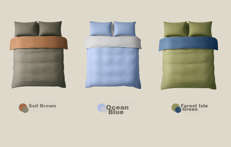 JD Original Vitasong Cotton Bedding Set, 100% Pure Cotton Class A Bed Sheet And Duvet Cover, 220x240cm, for 1.8/2 Meter Bed, Blueberry Grape 6