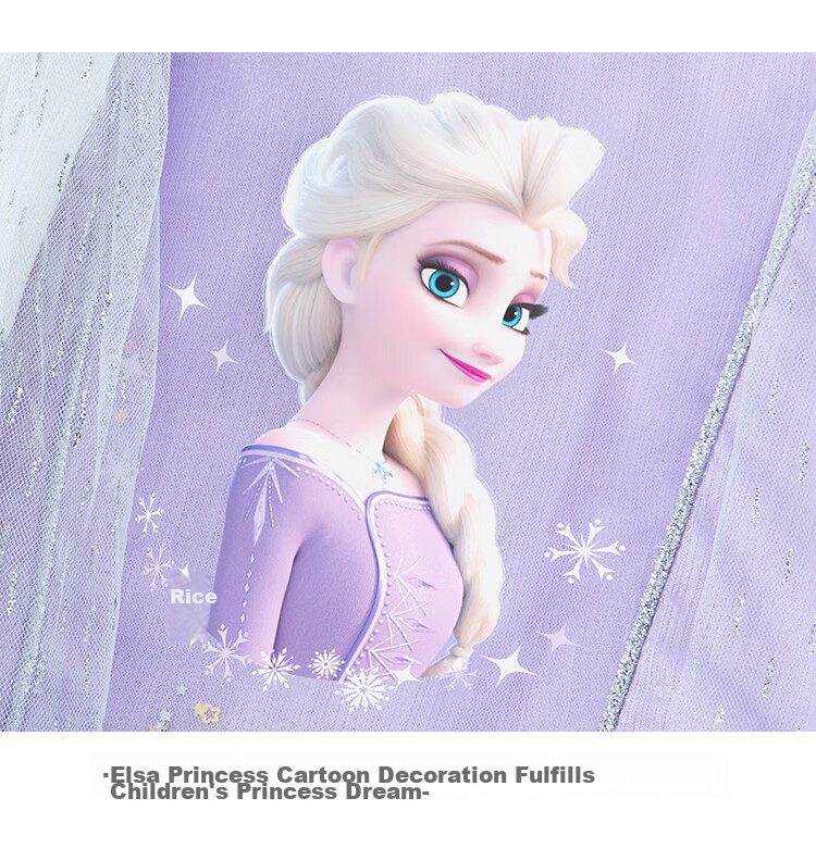 Disney Elsa Princess Dress 2026 New Girls Gradient Fairy Tulle Dress LX81182 Purple Size 110 16