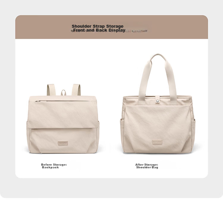 GOLF Casual Women's Backpack 14/16 Inch Laptop Bag Lightweight Shoulder Tote Travel Dual-Use School Bag 10