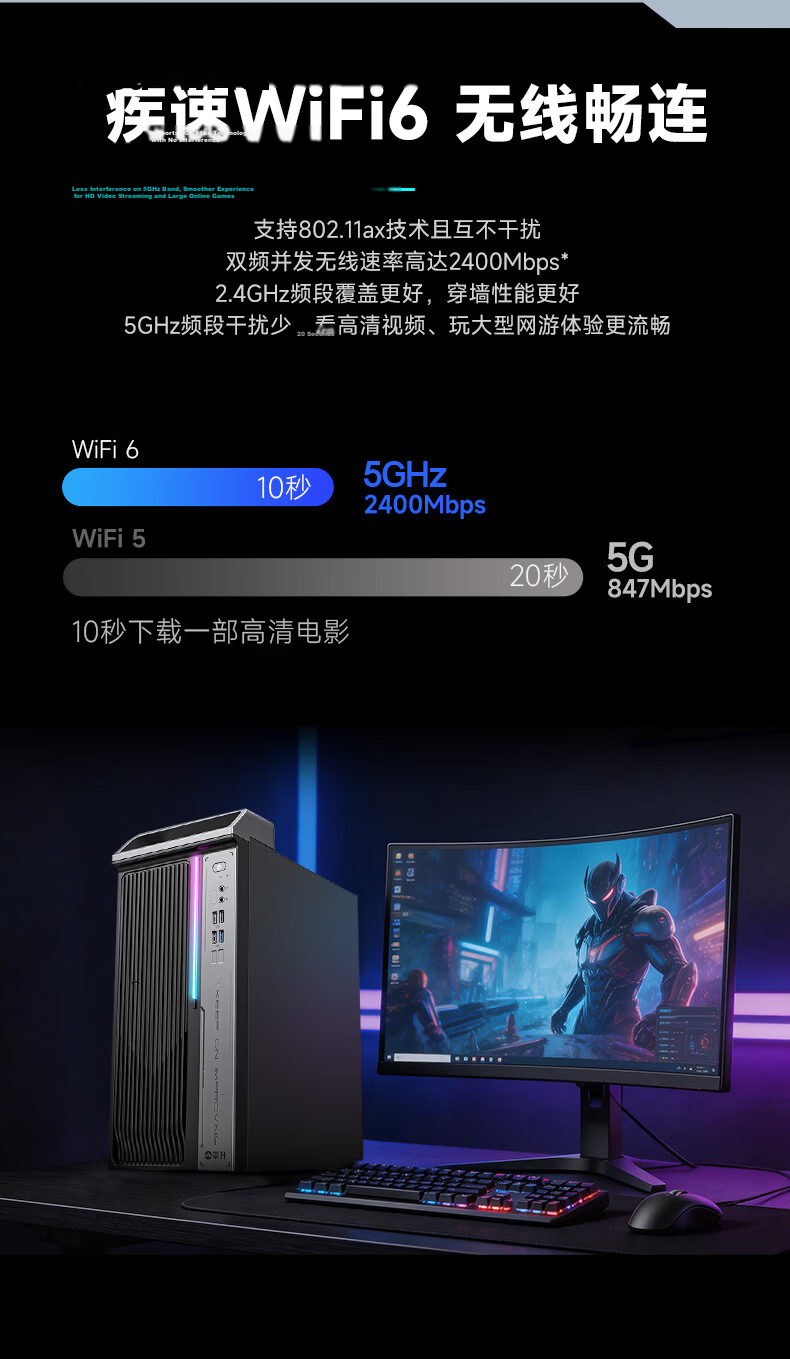 Pansheng Elite Pro Desktop Gaming PC (14th Gen Core i5-14400F, RX6500XT 4GB Dedicated Graphics, 16GB RAM, 512GB SSD) 7
