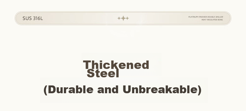 Newair 316L Stainless Steel Bowl Food Grade 2026 New Double-Layer Thickened Insulated Personal Ramen Bowl for Home Use 5