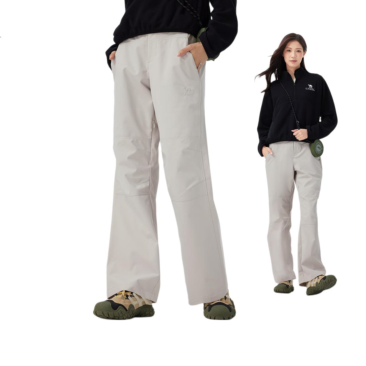 CAMEL Dilireba Edition Women's Softshell Pants 2025 New Outdoor Windproof Water-Repellent Breathable Trousers 6001
