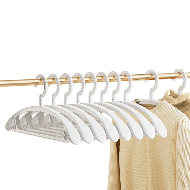 JEKO&JEKO Hangers, Non-Slip, Rotatable, Wide Shoulder, Seamless Clothes Support, Drying Rack