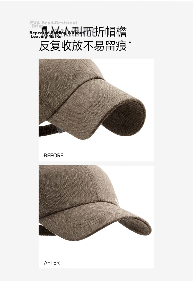 Beneunder Baseball Cap Unisex Sun Protection Outdoor Cycling Duckbill Wide Brim Slim Face Hat DS020 15