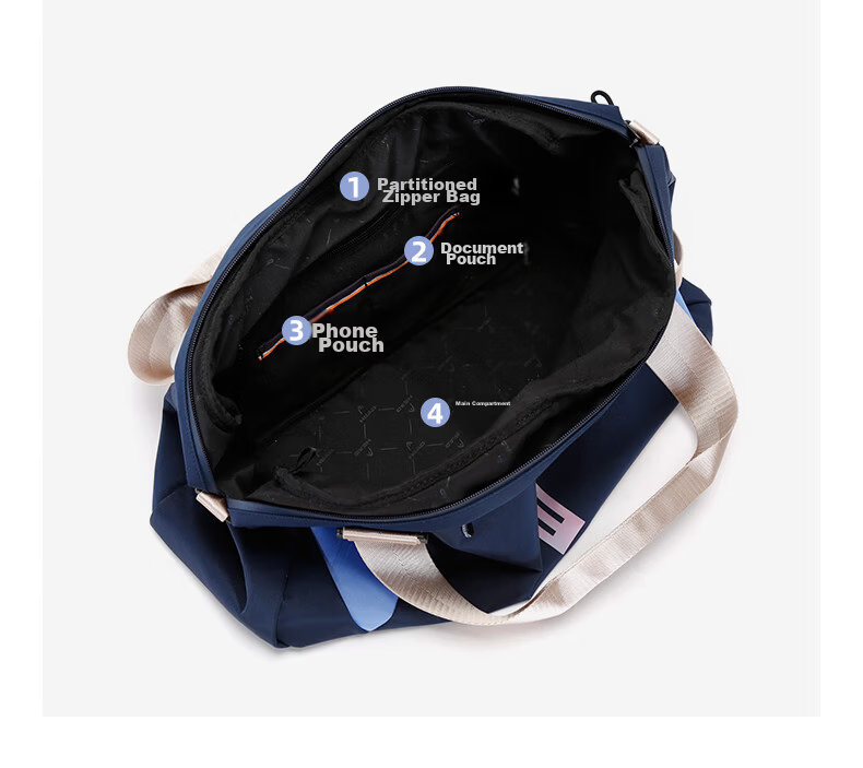 HEAD Badminton Bag Wet and Dry Separation Travel Bag Men's Handheld Sports Bag Fitness Bag Luggage Bag Women's Swimming Bag 19