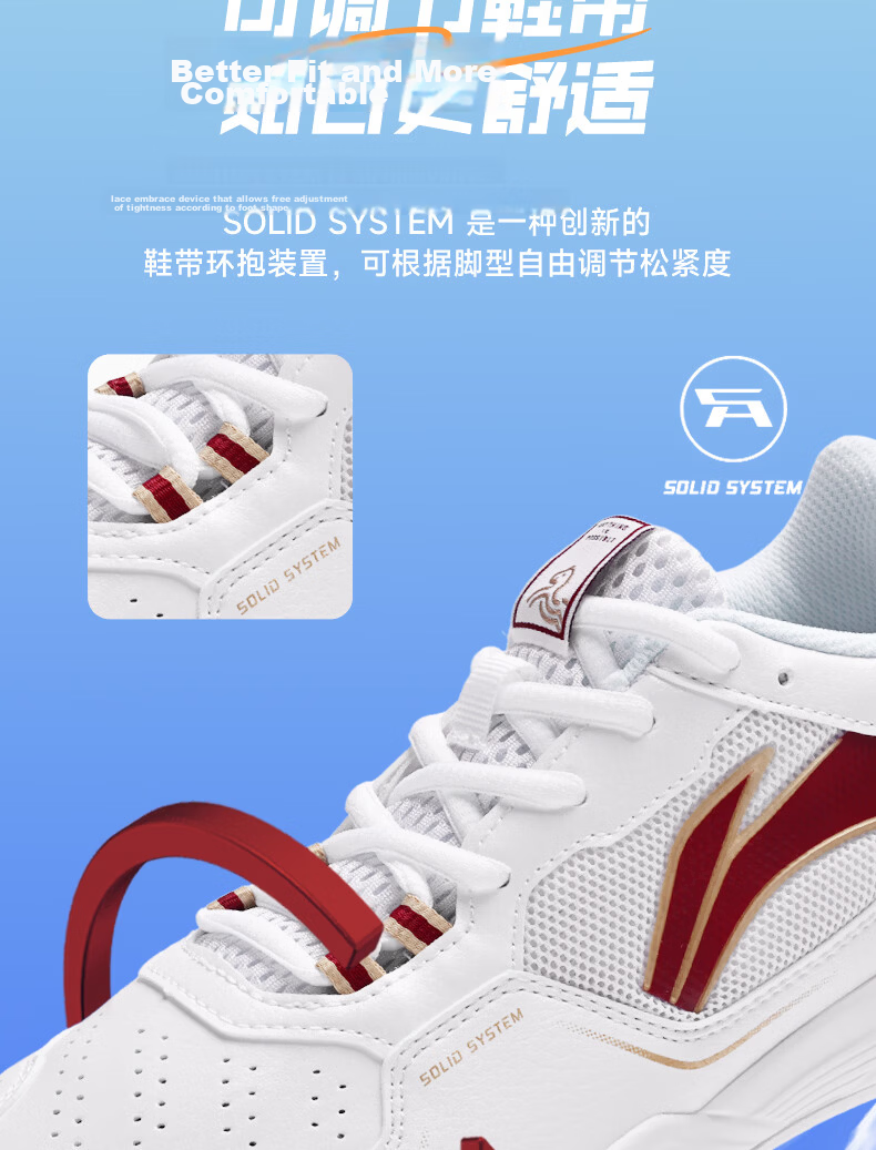 LI-NING Badminton Shoes Ground Flying 3JR Year of the Horse Limited Edition Unisex Youth Non-Slip Wear-Resistant Training Sports Shoes 30 6