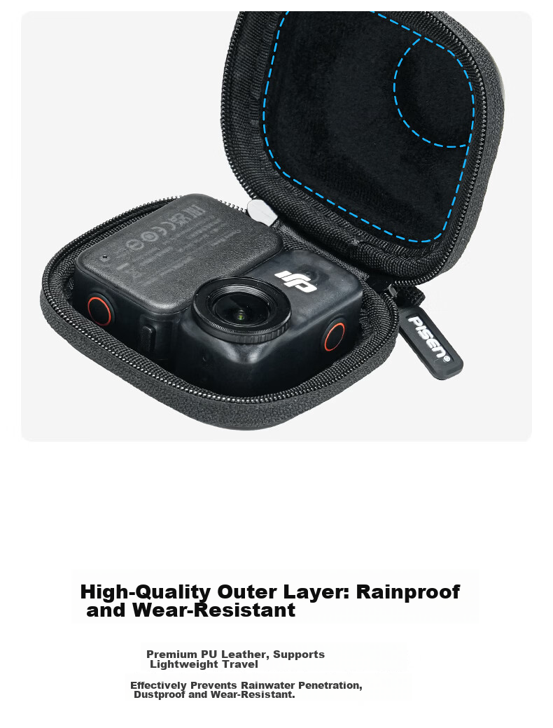 Pisen DJI Osmo NANO Storage Bag Portable Handheld Case Protective Waterproof Shockproof Lemon Yellow 3