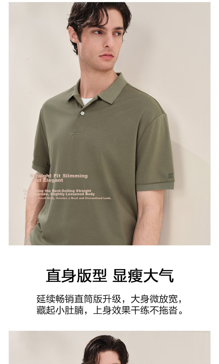 Giordano G+ 2026 Summer New Black Technology Cooling Embroidered Loose Fit Polo Shirt Men 01016461 10