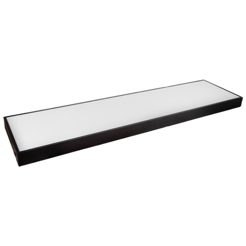 NVC LED Linear Pendant Light Office Rectangular Commercial Lighting LED Strip Light Modern Minimalist High CRI Linear Light 50W White Light White Body