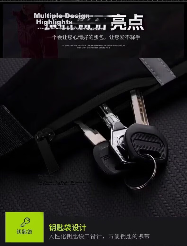 Warrior Running Waist Bag Unisex Sports Fitness Multifunctional Crossbody Lightweight Outdoor Phone Holder Gear 14