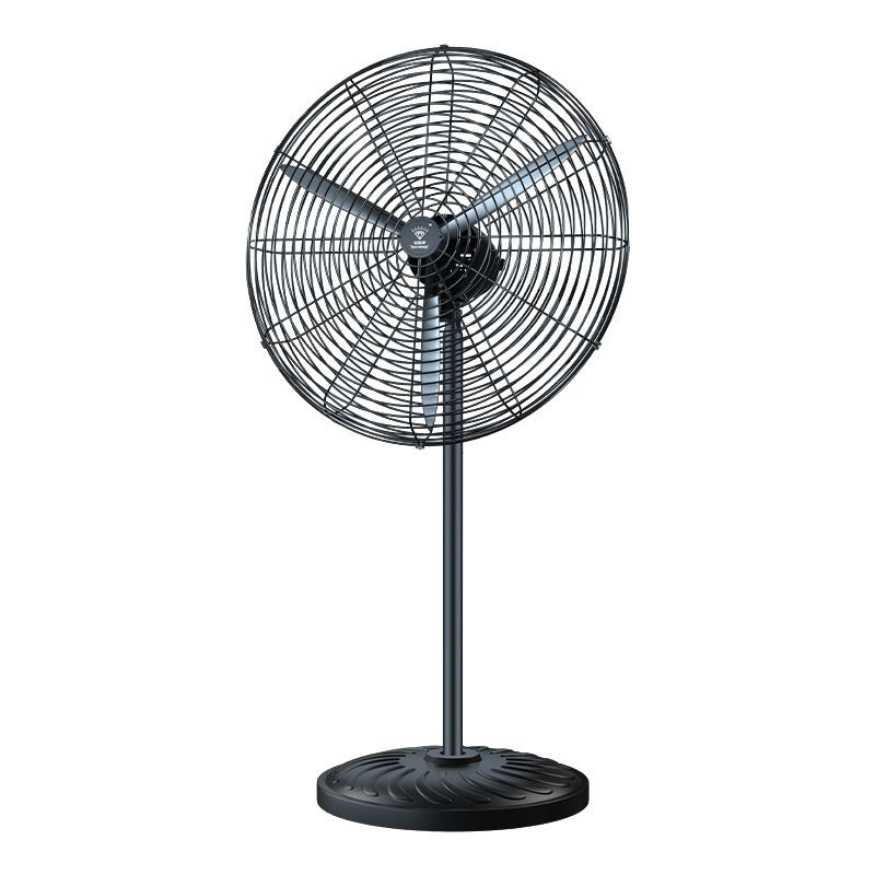 DIAMOND Industrial High-Power Floor Fan, Commercial and Home Use, Factory Workshop School Standing Oscillating Horn Fan, Model 750 with Plastic Steel Blades and Three-Speed Knob