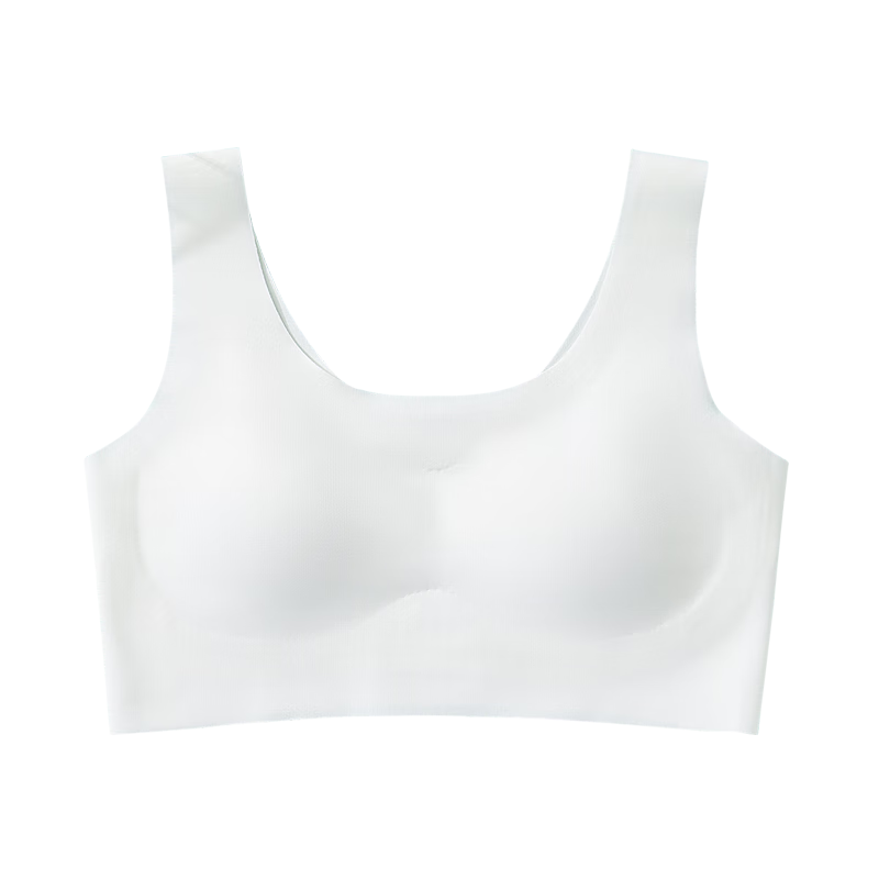 LangSha Children's Underwear, Girls' Sports Bra, Teenage Bra, Ice Silk Seamless Bra for Older Children, Developmental Bra for High School Students