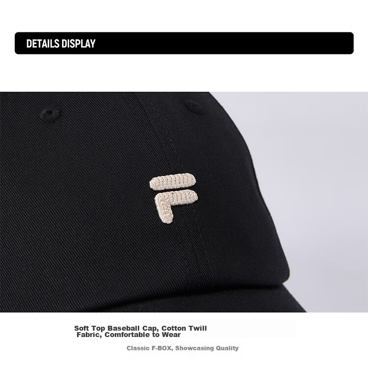 FILA FUSION FILA Trendy Couple Baseball Cap Autumn Casual Sunshade Sports Hat 30