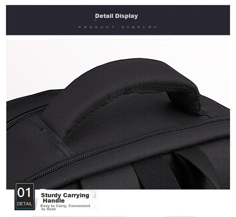 Warrior Large Capacity Men's Backpack Student School Bag Commuter Casual Business Travel 17.3-inch Laptop Bag 12