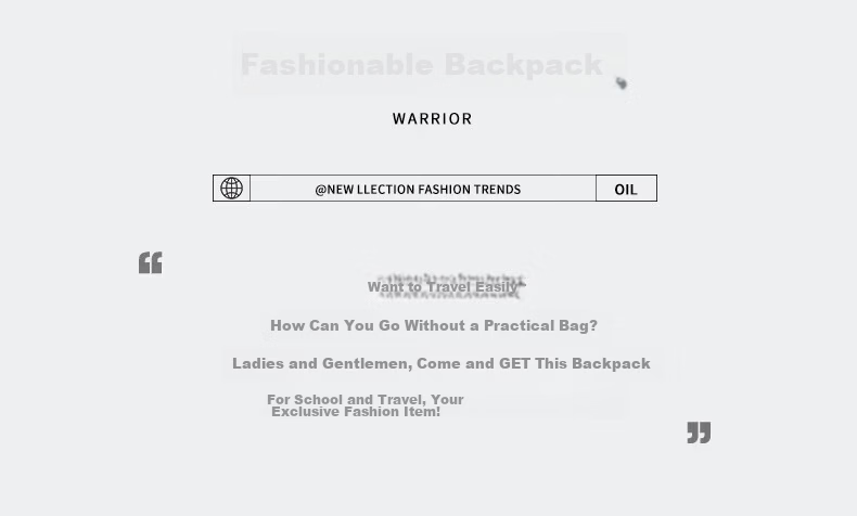 Warrior Men's Backpack Large Capacity College High School Lightweight Business Casual Travel Bag 5