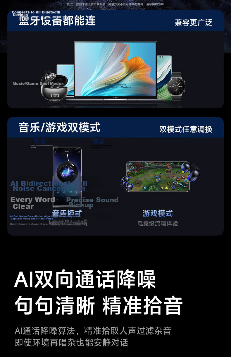 Chuangu 2026 Latest Berlin Sound Bluetooth Bone Conduction Wireless Ear Clip Non-In-Ear Smart Translation Call Noise Cancelling Sports Running Long Battery Life Earphones 16