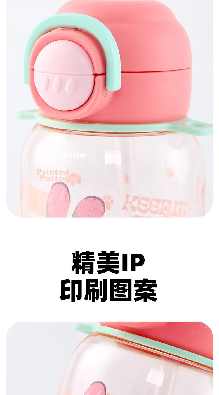 Disney Kids Straw Cup Student Summer Plastic Cup Boys Girls Dual Drinking Cup Large Capacity Sports Water Bottle Gift for Boys 8