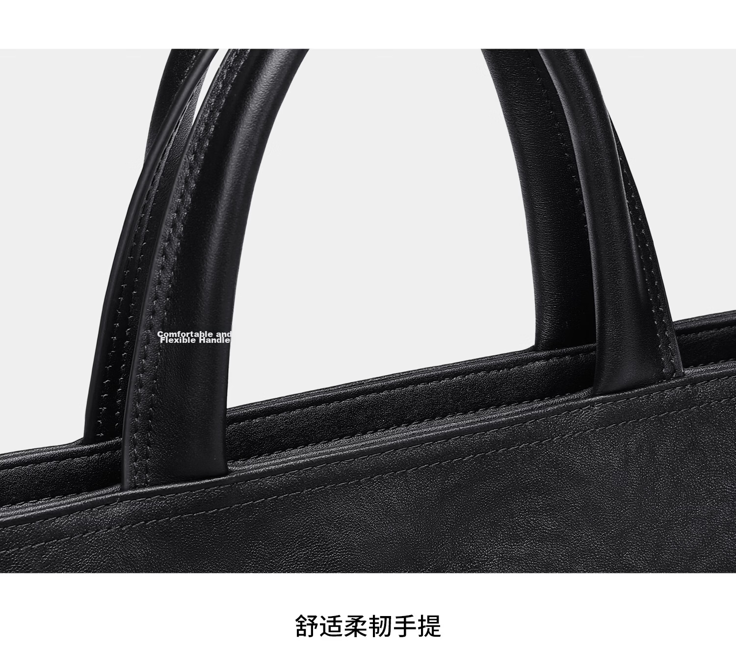 GOLF Men's Briefcase First Layer Cowhide Handbag 13.3/14 Inch Laptop Bag Business Document Bag 26