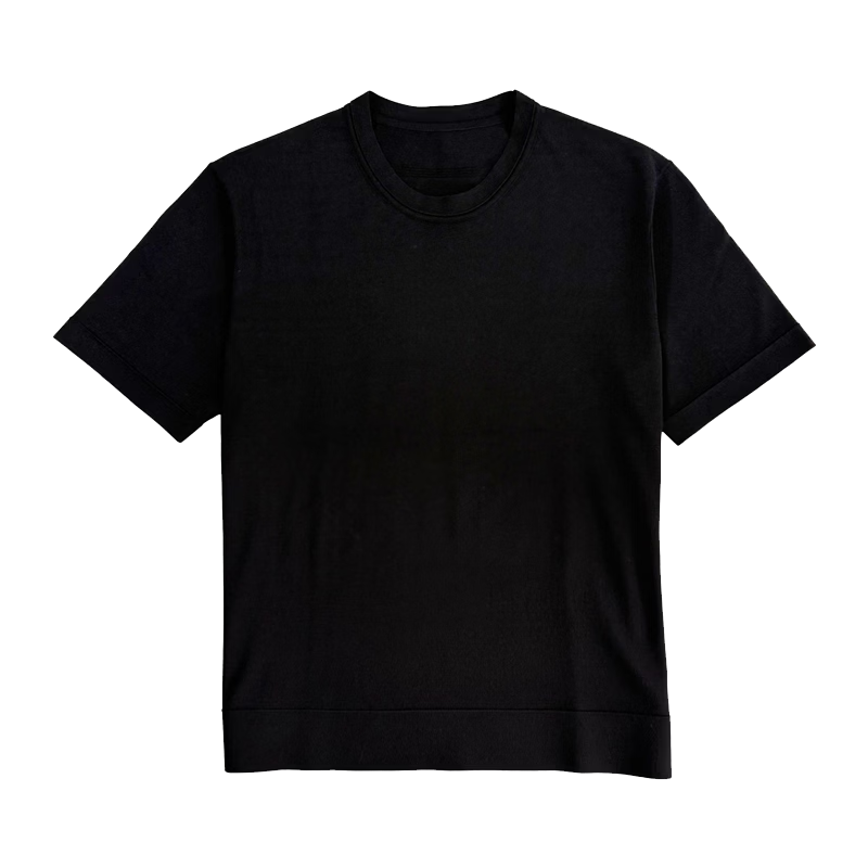 JD Jingzao Coolmax Luxury Men's Polo Shirt Short Sleeve T-Shirt Cooling Summer New High-End Gift Black L