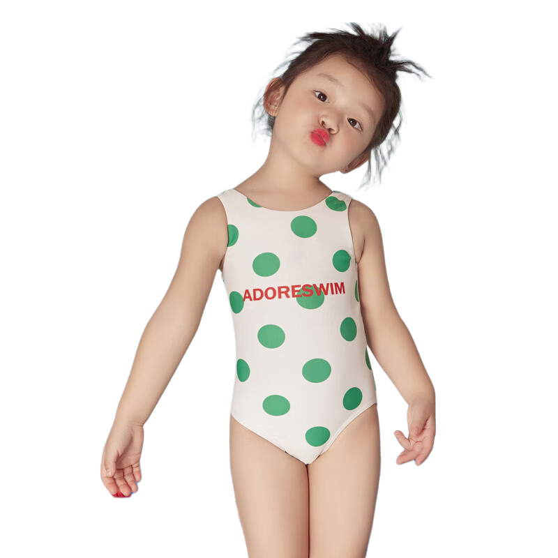 Adoreswim Girls' New 2024 Style, Cute One-Piece Swimsuit for Toddlers, Fashionable Swimwear for Little Girls