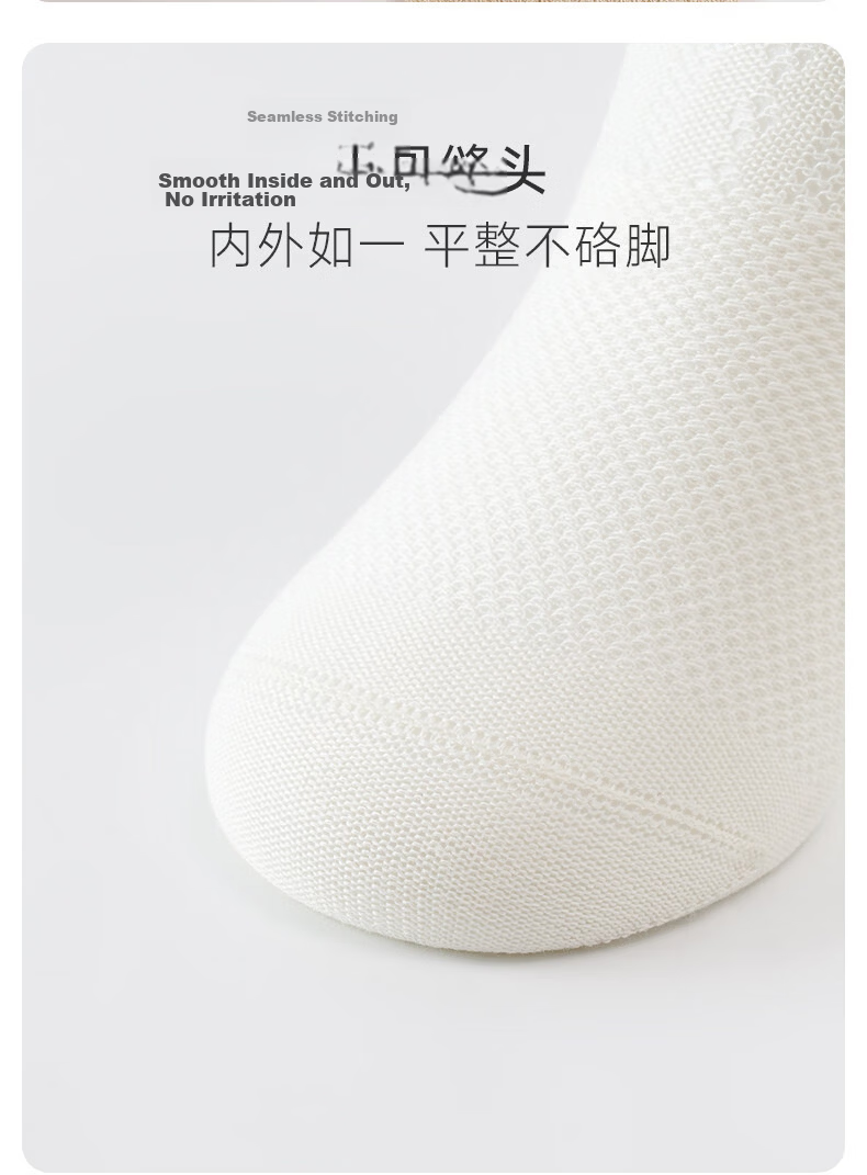 Niduoxiong Baby Socks, Summer Thin Mesh Socks, Over-Knee Socks, Newborn Anti-Mosquito Socks 7