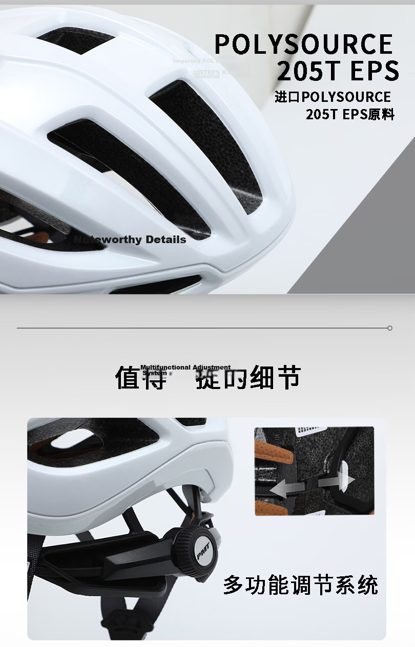 PMT Helmet New GX Breathable Cycling Helmet Unisex Professional Lightweight Mountain Road Bike Helmet White L 11