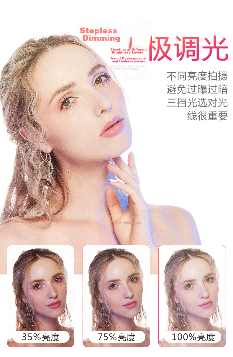 Godox Ring Light LED LR160 Influencer Video Live Fill Light Beauty Light Photography Light TikTok Shooting Photo Light Mobile Selfie Adapter (Black) 6