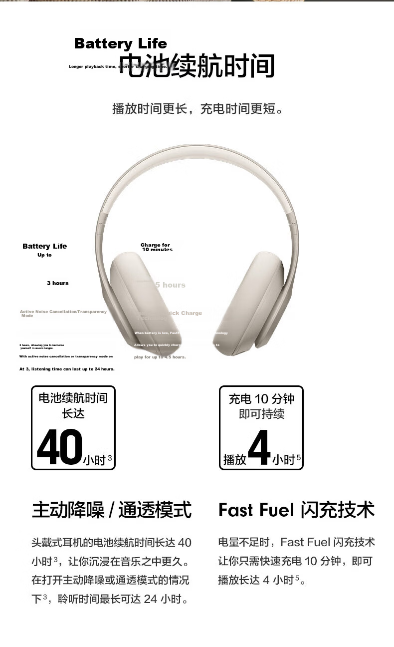 Beats Studio Pro Zheng Qinwen Exclusive Color [2026 Gift Box], Wireless Over-Ear Headphones, Qixi Festival Gift, Compatible with Apple And Android Earphones, Pink with Soft Sand Color 11