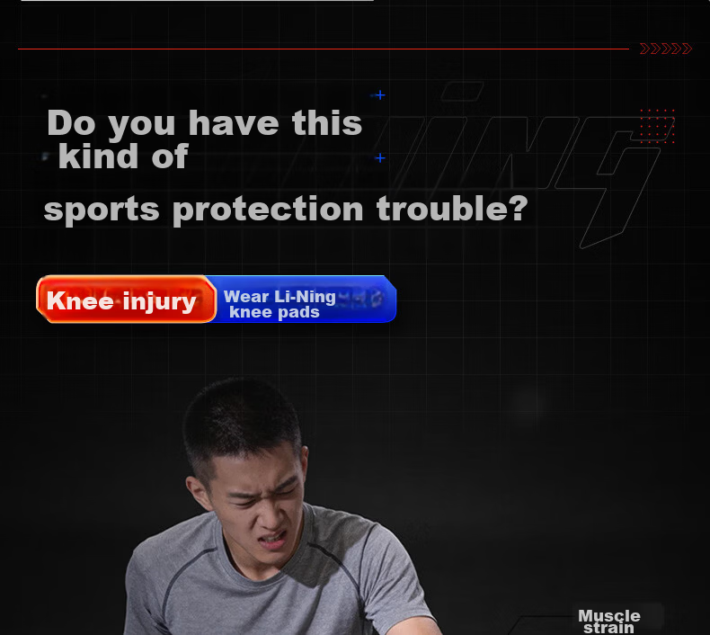 Li-Ning Knee Brace Summer Thin Meniscus Injury Protection Joint Patella Unisex for Hiking Running Badminton Basketball 8