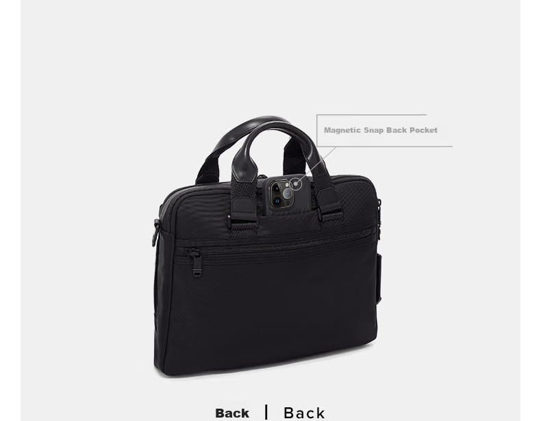 TUMI ALPHA BRAVO Business Briefcase Large Capacity Men's Handbag Black Boyfriend Husband Gift 8