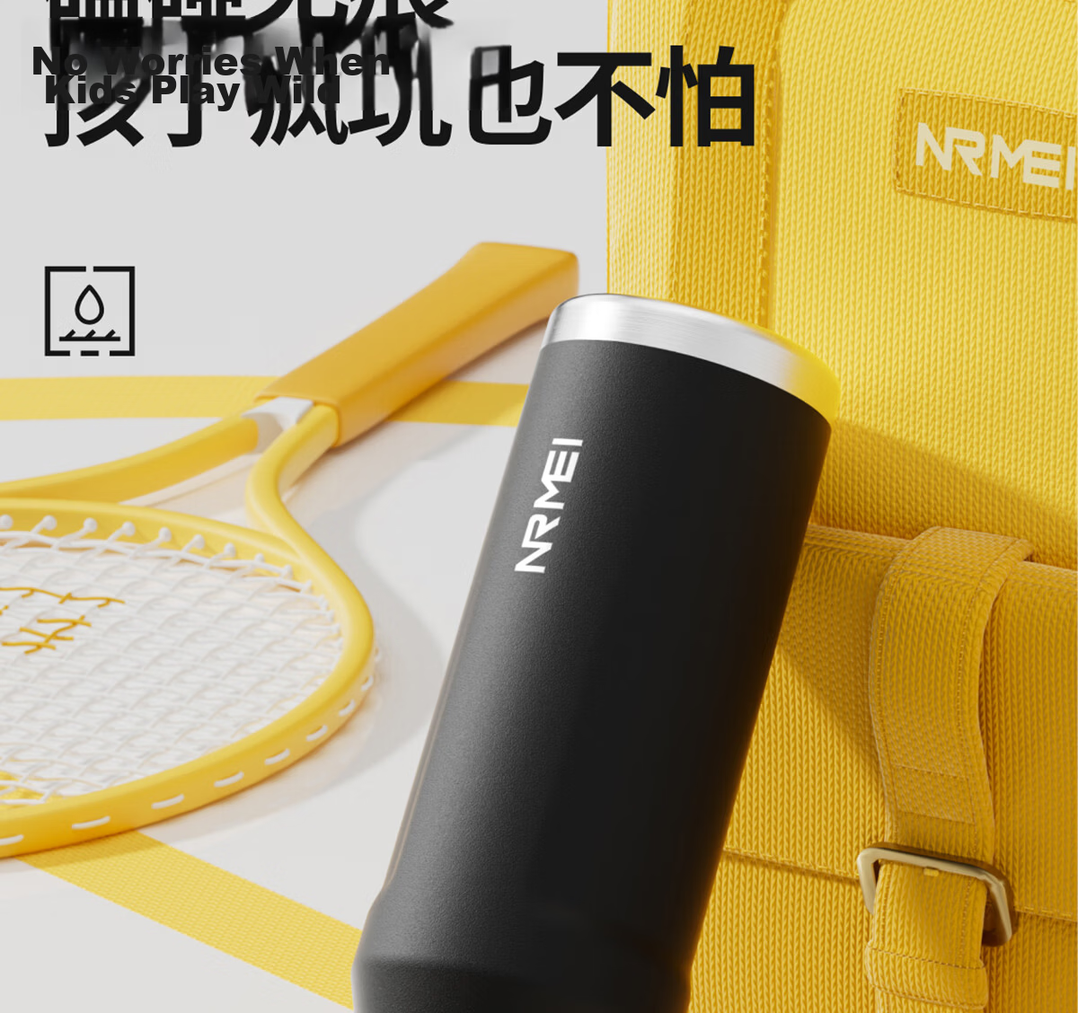 ERM Insulated Large Capacity 316 Stainless Steel Men's Water Bottle Portable High-Value 2026 New Student Straw Cup 23