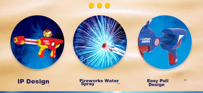 Disney Marvel 31-Hole Water Blaster Toy Water Gun Kids Captain America Birthday Gift 3