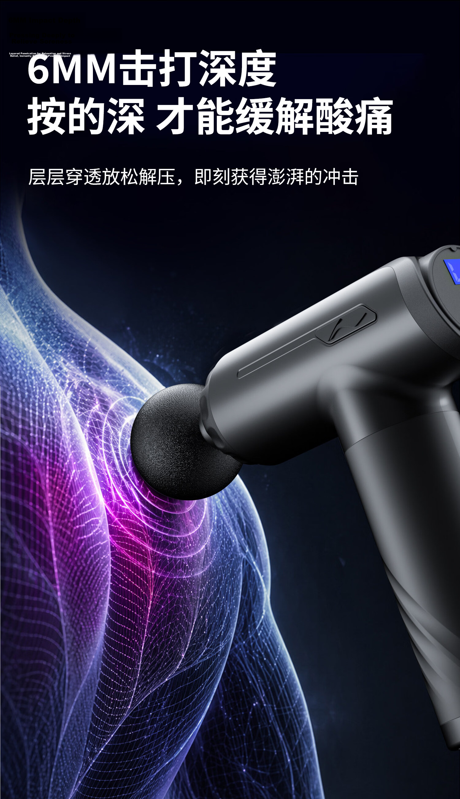LI-NING Fascia Gun Massager for Shoulder, Neck, Waist, Back, Full Body Muscle Relaxation, Professional Sports Massage Hammer, Gift for Parents, Partner, Holiday and Birthday Gift, Neck Massager Gun 6