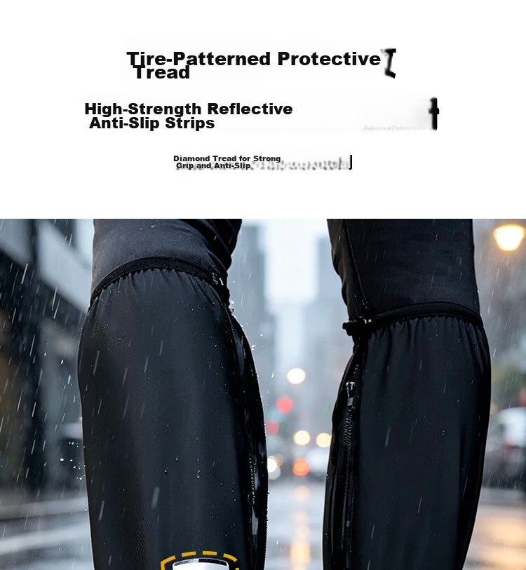 Shunxuan Waterproof Shoe Covers Rain Shoe Covers Non-slip Wear-resistant Thickened Portable Rain Boots Reusable for Men and Women Outdoor Cycling Rain Water Wading SXT-Y02 XXL Size (46-47) 11