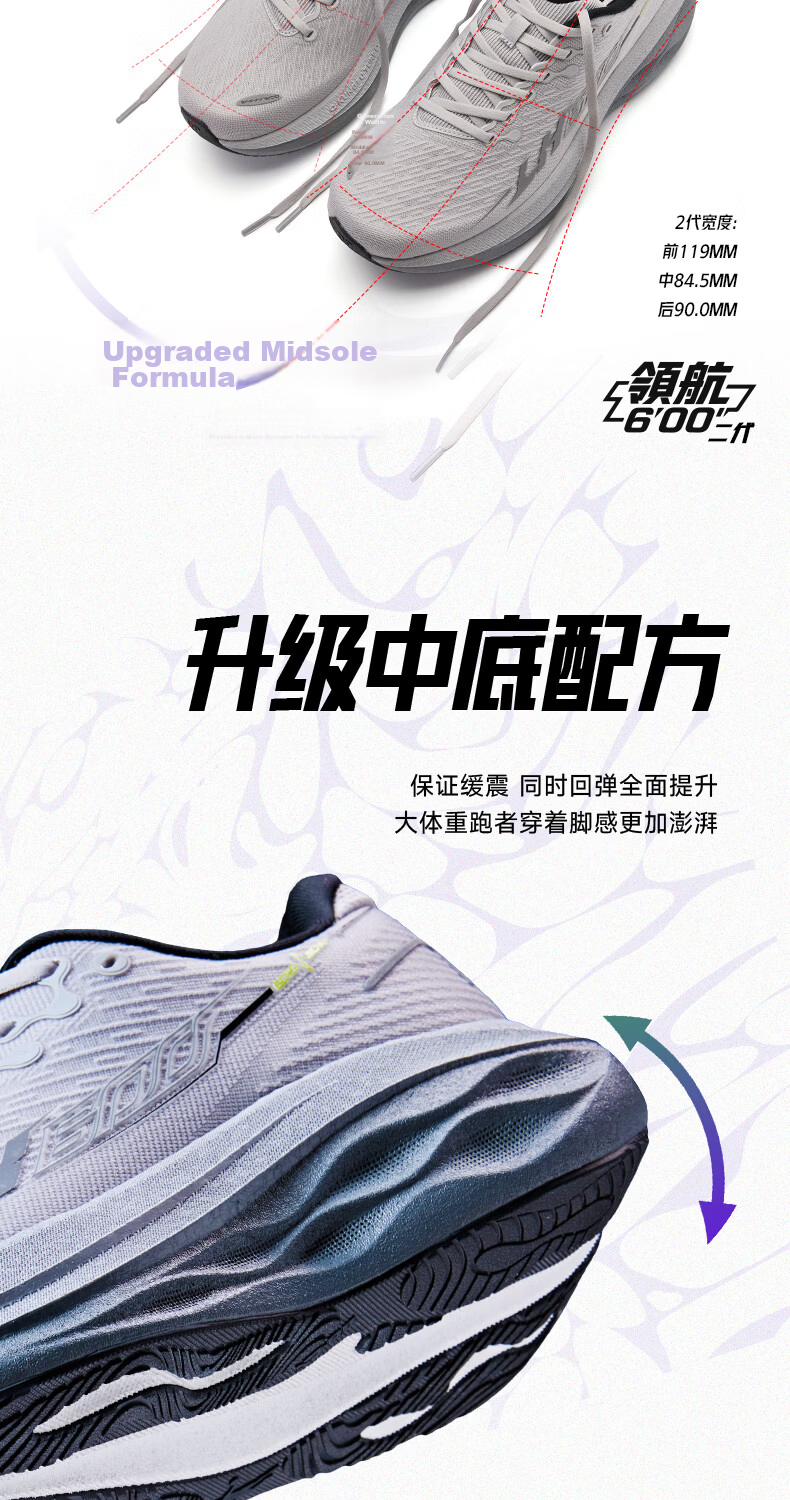 Jordan Navigator 600 II Men's Breathable Mesh Stable Shock Absorption Running Shoes 6