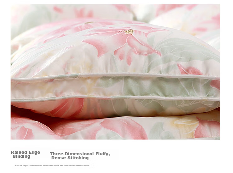 FUANNA down Comforter, 95% White Goose Down, Double Size Winter Quilt, 1000g Filling, 203*229cm 19