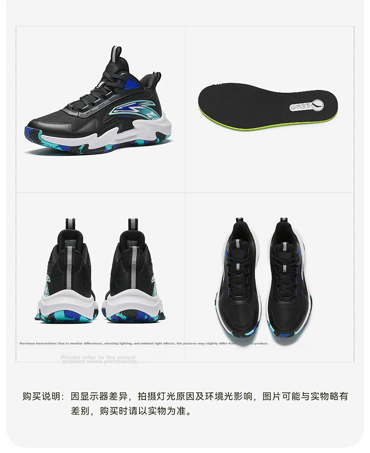 Anta Kids Boys Sports Shoes 2026 Summer Breathable Mesh Trial Basketball Shoes A12621111 62