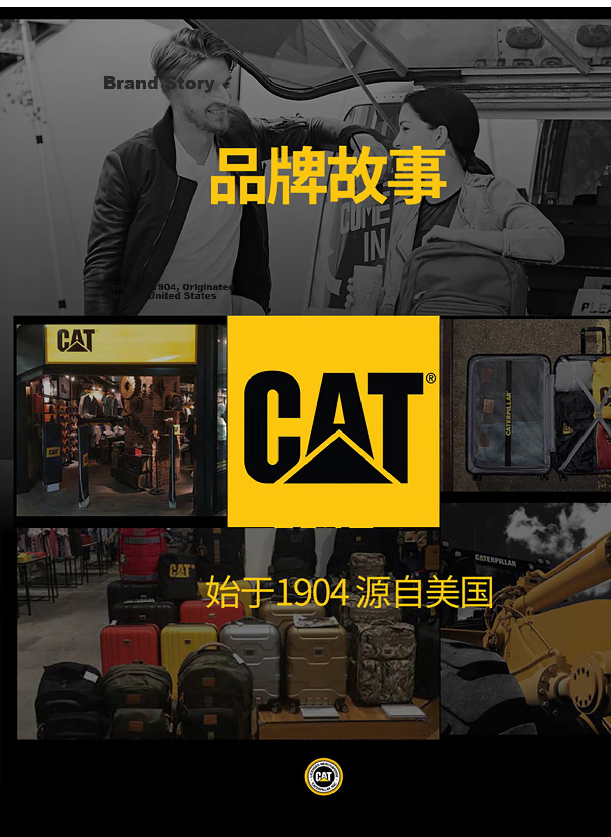 CAT Mini Hanging Bag Pendant Sub Bag Outdoor Sports Tool Bag Bus Card Power Bank 85051 Black 9