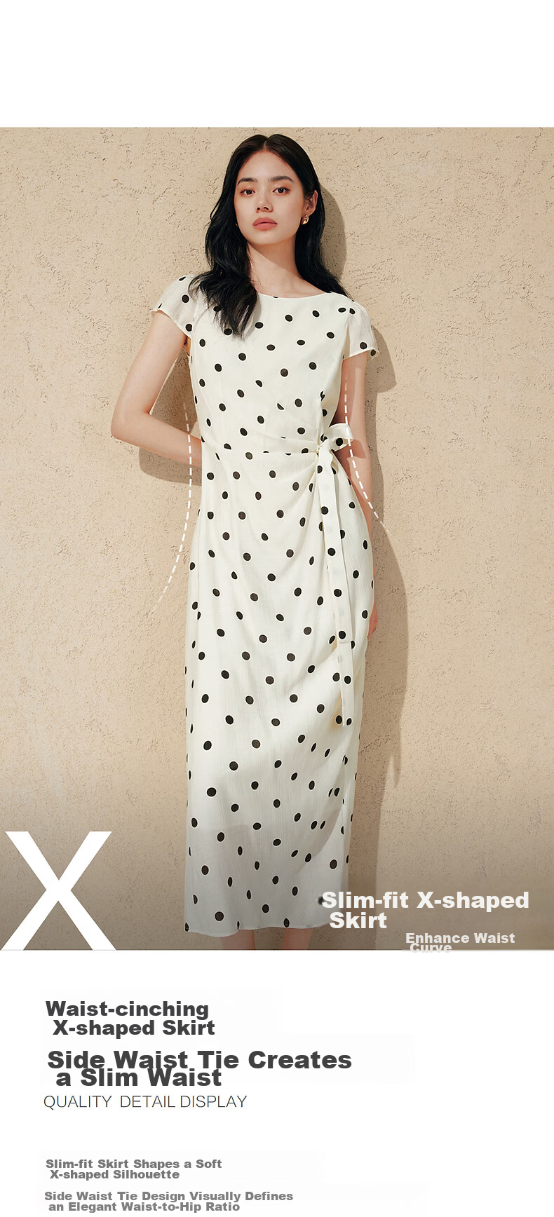 Peacebird Women's Dress [Polka Dot Muse] Long Sleeveless Beach Vacation Dress White L 8