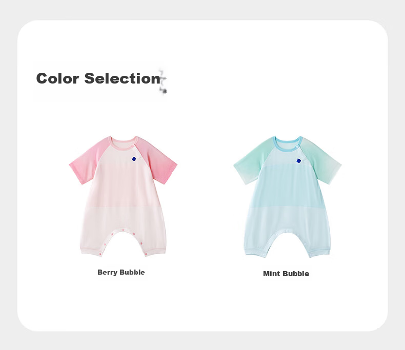 Babycare Newborn Spring Summer Soft Milk Skin Belly Protection Sleeping Bag Legged Sleeping Bag 5-Sleeve Mint Bubble Size 100 (95-105cm) 22