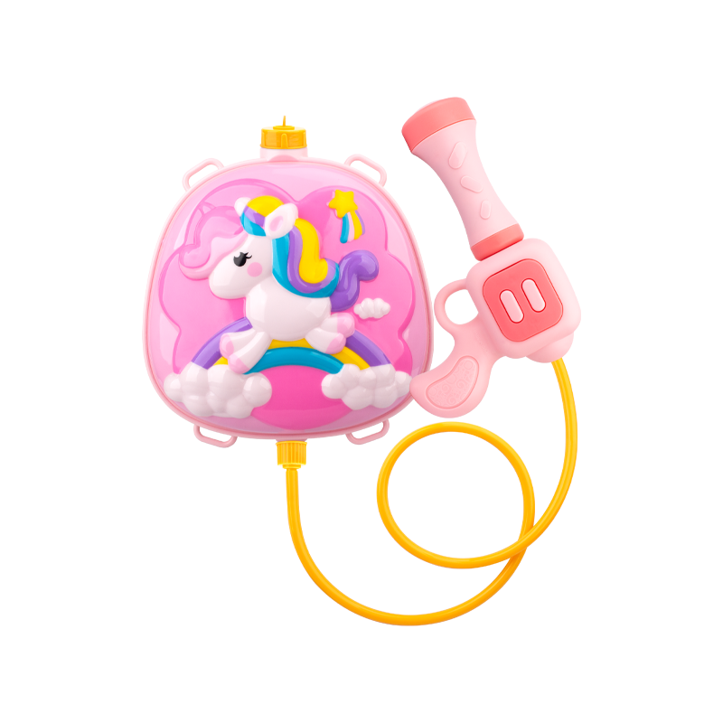 Aichiyu Kids and Adults Backpack Pull-Out Air Pump Water Gun Unicorn Spray Floating Water Toy for Boys and Girls