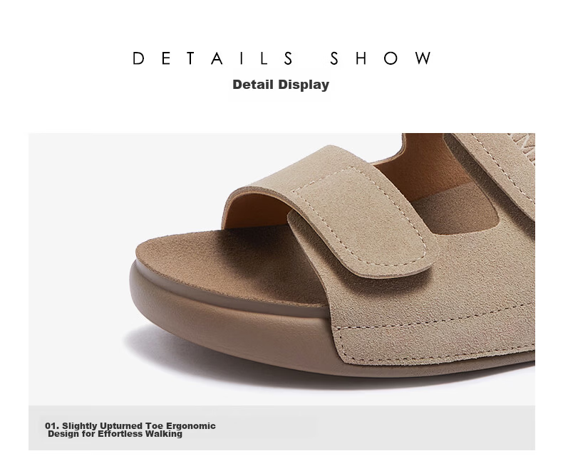 CAMEL Outdoor Soft Loafers 2.0 Thick Sole Velcro Birkenstock Sandals L26M504019 Brown (Suede) Size 39 5