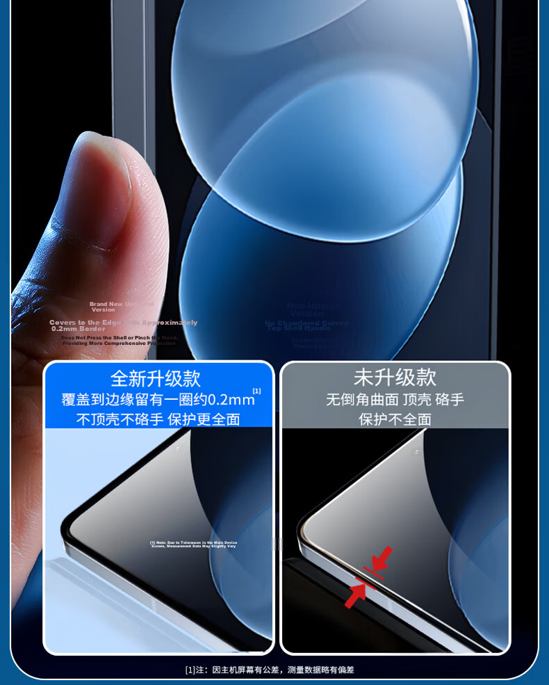 Langling [2-Pack Instant Adhesive] Tempered Glass Screen Protector for Xiaomi Redmi Note 17 Pro Full Coverage HD Anti-Shatter Protective Film 10