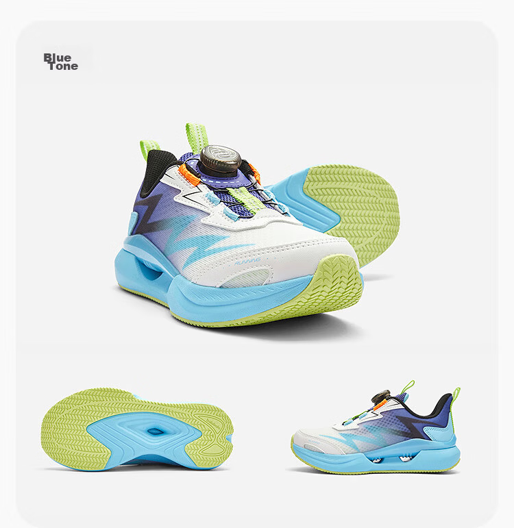 Balabala Kids Sports Shoes Children's Running Shoes Boys Girls 2026 Spring Autumn New Breathable Rotating Buckle Sneakers 19