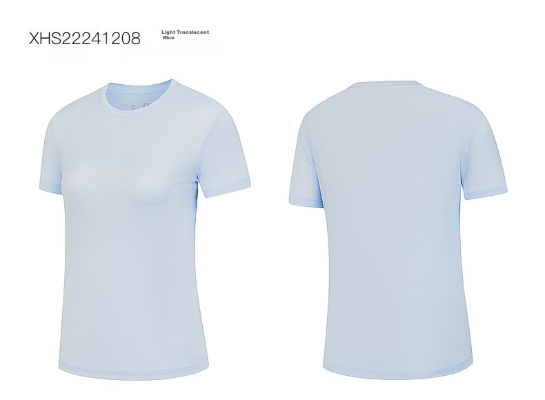 QIAODAN Women's Short-Sleeve T-Shirt, Summer Breathable Quick-Dry Round Neck Sports Running Tee Top for Wome 35