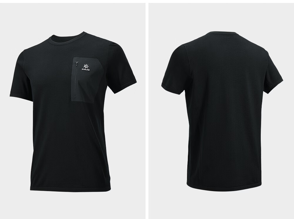 KAILAS Merino Wool Crew Neck Short Sleeve T-Shirt Men Outdoor Hiking Breathable Quick-Dry Summer 8